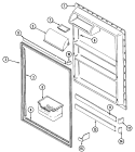 Part Location Diagram of 67195-8 Whirlpool ORGANIZER, SHELF