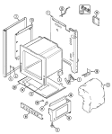 BODY Diagram and Parts List for 7858XRW  Magic Chef Range
