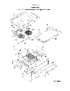 Top/Drawer Diagram and Parts List for 79042553316  Kenmore Range