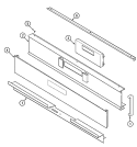 CONTROL PANEL Diagram and Parts List for W27400W  Jenn-Air Wall Oven
