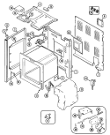 BODY Diagram and Parts List for CRE9530CDE  Maytag Range