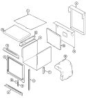 BODY Diagram and Parts List for CWE7830ACE  Maytag Wall Oven