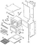OVEN / BODY (STL) Diagram and Parts List for CWG3100AAS  Maytag Wall Oven