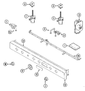 Part Location Diagram of Y04100184 Whirlpool Cooktop Burner Valve