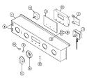 CONTROL PANEL Diagram and Parts List for WW27210PF  Jenn-Air Wall Oven