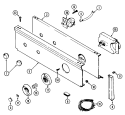 CONTROL PANEL Diagram and Parts List for LAT4000AAW  Maytag Washer