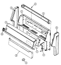 CONTROL PANEL Diagram and Parts List for GM3167WUV  Maytag Range