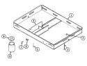 BURNER BOX Diagram and Parts List for JED7430AAB  Jenn-Air Cooktop
