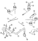 GAS CONTROLS (PILOT) Diagram and Parts List for D8320PW-L  Maytag Cooktop