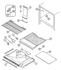 FREEZER COMPARTMENT Diagram and Parts List for CT19Y5FW  Crosley Refrigerator