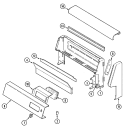 CONTROL PANEL Diagram and Parts List for FCG20600A  Jenn-Air Range