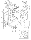 BODY Diagram and Parts List for FCG20510A  Jenn-Air Range