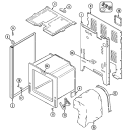 BODY Diagram and Parts List for 3563XYW  Magic Chef Range