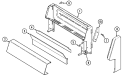 CONTROL PANEL Diagram and Parts List for 3110PTW-KL  Magic Chef Range