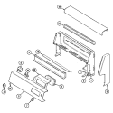 CONTROL PANEL Diagram and Parts List for FCE10501WC  Jenn-Air Range