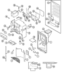 Part Location Diagram of 69681-6 Whirlpool SLIDE, SELECTOR .ALM.