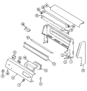 CONTROL PANEL Diagram and Parts List for FCE30510W  Jenn-Air Range