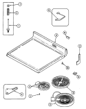 Part Location Diagram of W10823703 Whirlpool Range Surface Element