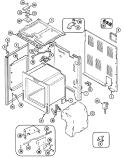 BODY Diagram and Parts List for FCE30510W  Jenn-Air Range