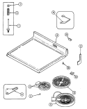 TOP ASSEMBLY Diagram and Parts List for FCE30610W  Jenn-Air Range
