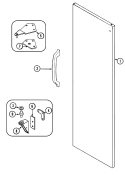 FRESH FOOD OUTER DOOR Diagram and Parts List for GS20A73A  Maytag Refrigerator