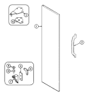 FREEZER OUTER DOOR Diagram and Parts List for GS20A73A  Maytag Refrigerator
