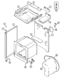 BODY Diagram and Parts List for 3100PTW-KL  Magic Chef Range