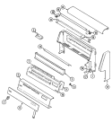 CONTROL PANEL Diagram and Parts List for FCE70610A  Jenn-Air Range