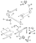 GAS CONTROLS Diagram and Parts List for G3468XRA-X  Maytag Range