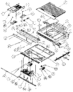 Divider Block Diagram and Parts List for TXI22R-P1168004W  Amana Refrigerator