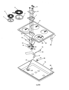 Part Location Diagram of RS2420001 Whirlpool DISCONTINUED