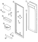 FRESH FOOD INNER DOOR Diagram and Parts List for RST2400FAM  Maytag Refrigerator