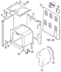 BODY Diagram and Parts List for CRE8400BGW  Maytag Range
