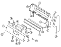 Part Location Diagram of 74001590 Whirlpool HARNESS, WIRE CONTROL/TOP