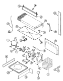 Part Location Diagram of 61001668 Whirlpool NLATRAY, EVAPORATOR