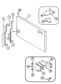 Part Location Diagram of 72345-16-WW Whirlpool FREEZE DOOR PANEL WHITE NLA
