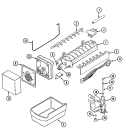 OPTIONAL ICE MAKER KIT (ICE) Diagram and Parts List for GS20Y8V  Maytag Refrigerator