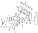 CONTROL PANEL Diagram and Parts List for CRE9590CCW  Maytag Range