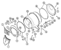 TUMBLER Diagram and Parts List for LDE9334ADE  Maytag Dryer