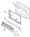 Part Location Diagram of 69474-3 Maytag LINER, FRZ. DOOR