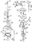 TRANSMISSION Diagram and Parts List for LATH100ARW  Hoover Washer
