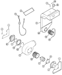 BLOWER ASSEMBLY (PLENUM) Diagram and Parts List for SVE47100BC  Jenn-Air Range
