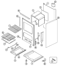 OVEN / BODY Diagram and Parts List for 70138  Litton Range