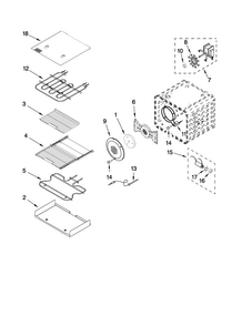 Part Location Diagram of W10246060 Whirlpool BAFFL-CONV