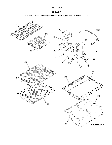 Shelves Diagram and Parts List for 25360022612  Kenmore Refrigerator
