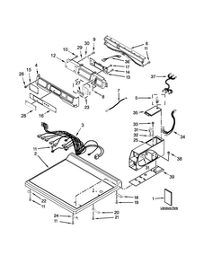 Part Location Diagram of W10745629 Whirlpool HARNS-WIRE