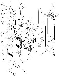 Evaporator And Air Handling Diagram and Parts List for 36511-P1121603W  Amana Refrigerator