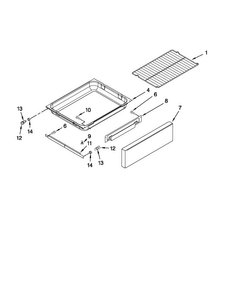 Part Location Diagram of W10172598 Whirlpool PANEL-DRWR