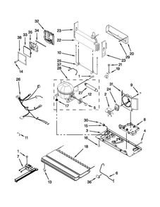 Unit Parts Diagram and Parts List for JFC2089WTB9  Jenn-Air Refrigerator