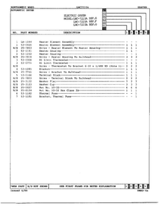 Heater Page 2 Diagram and Parts List for 7215A REV E Norge Dryer